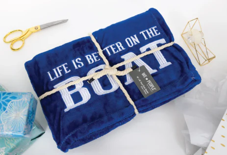 Blanket - Life is Better on the Boat 50" x 60"